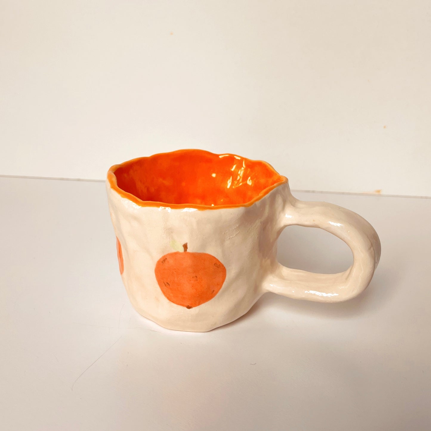 Owl Flowers | Orange Mug