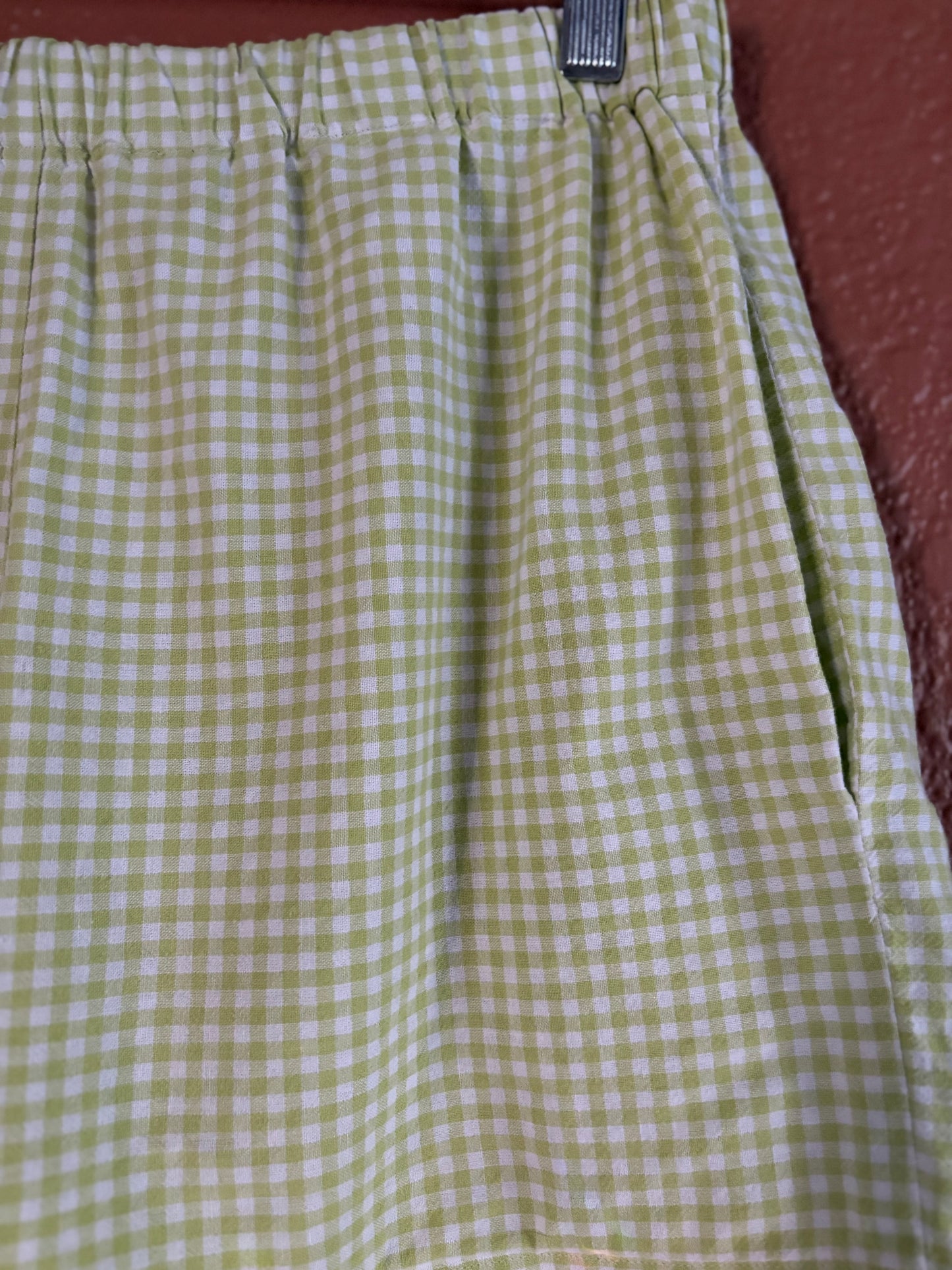 Preloved | Green Gingham Shorts