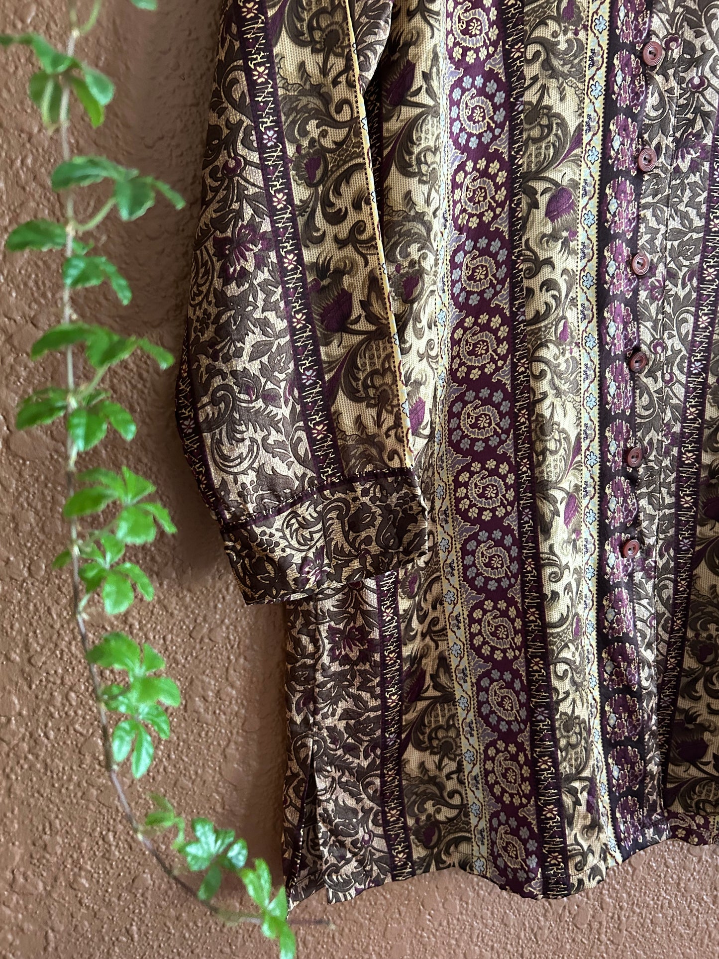 Preloved | Silk Button Up Tunic