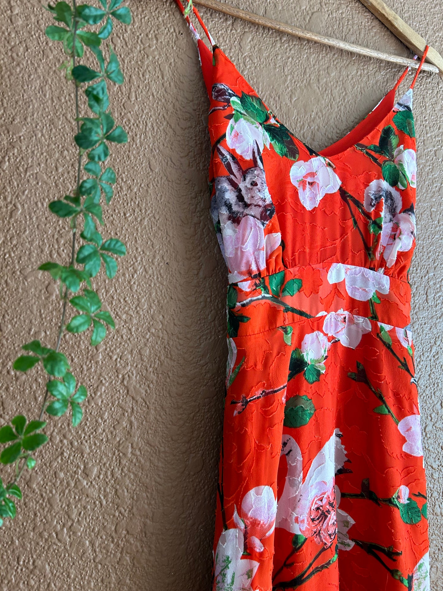 Preloved | Red Swan Dress