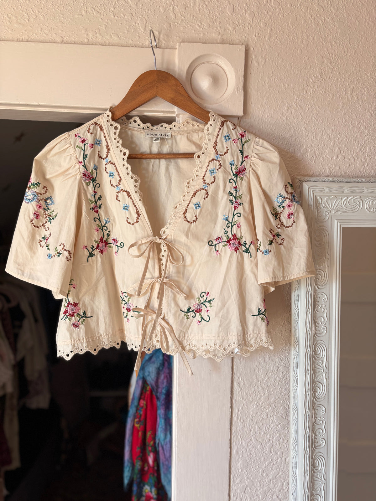 Cross Stitch Tie Top