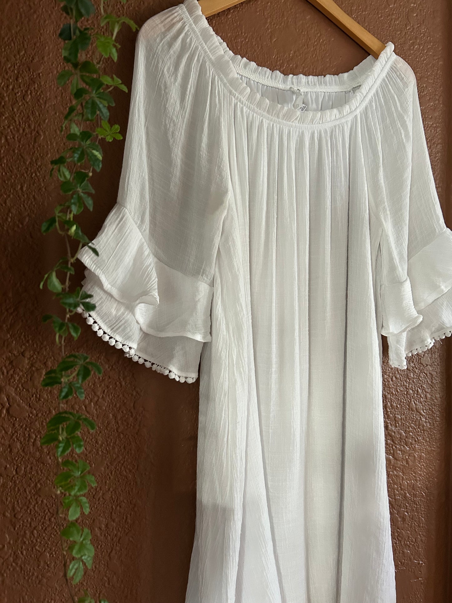 Preloved | Boho Dress Tiered Sleeve