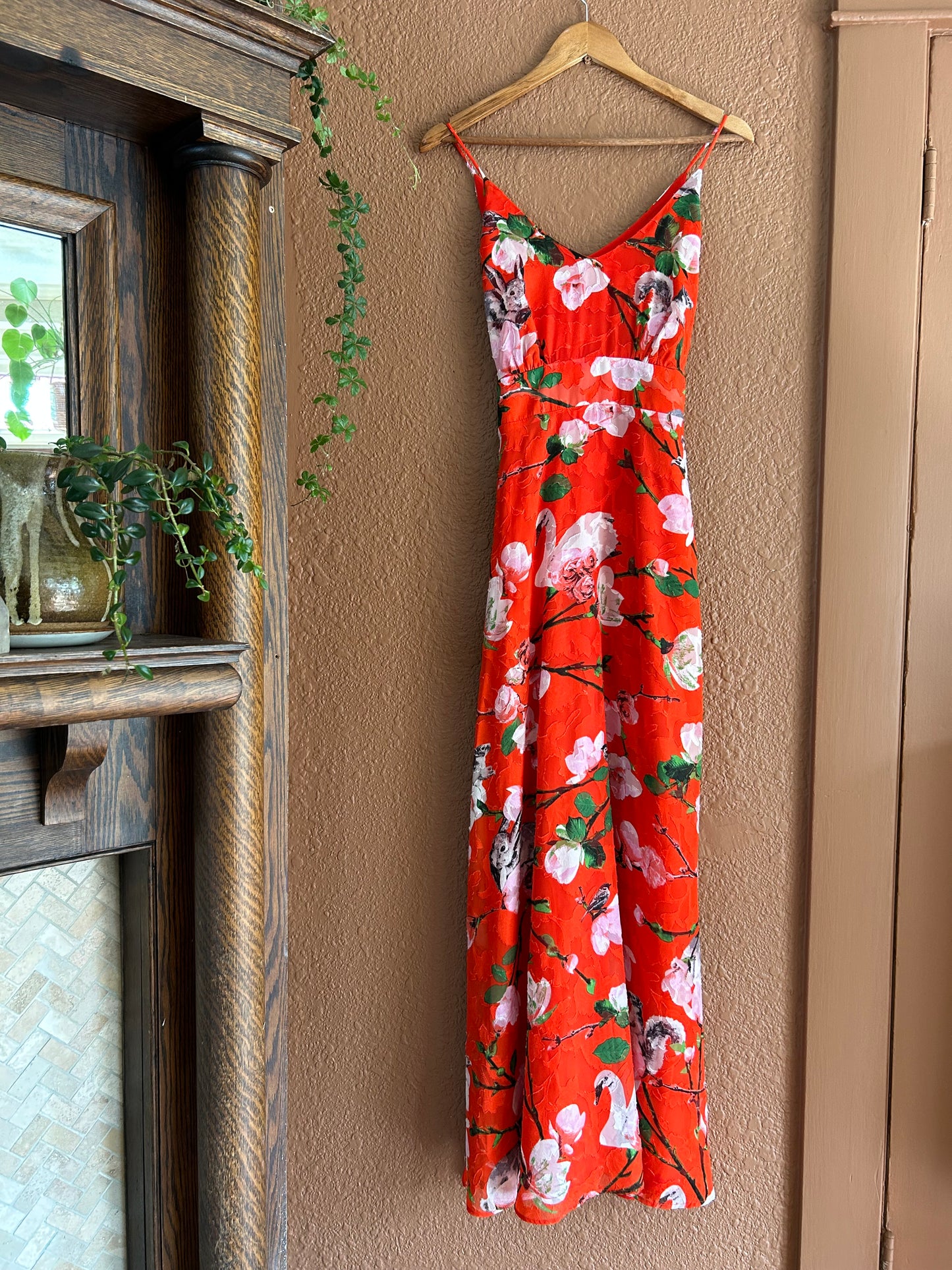 Preloved | Red Swan Dress