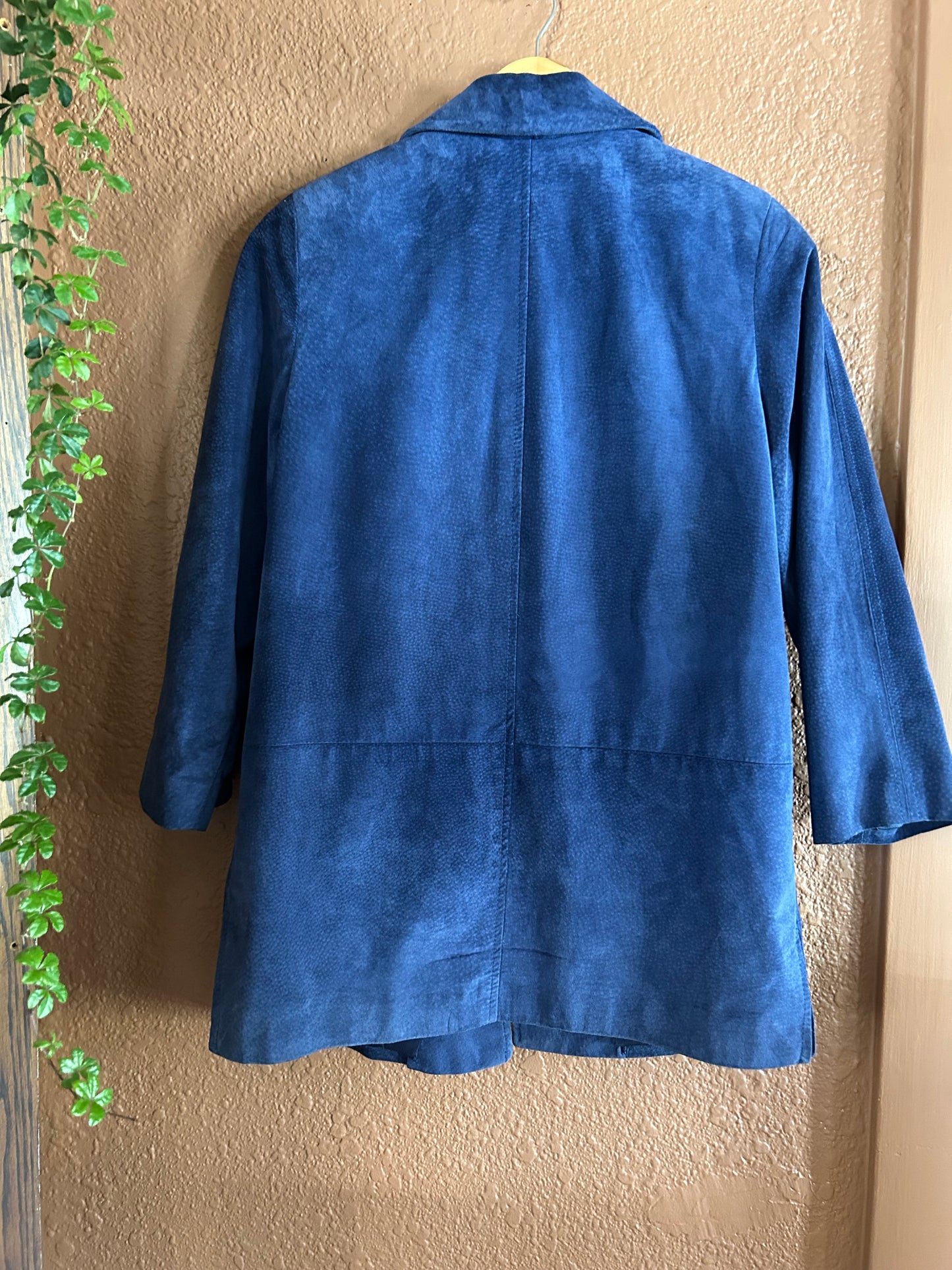 Vintage | Blue Suede Blazer