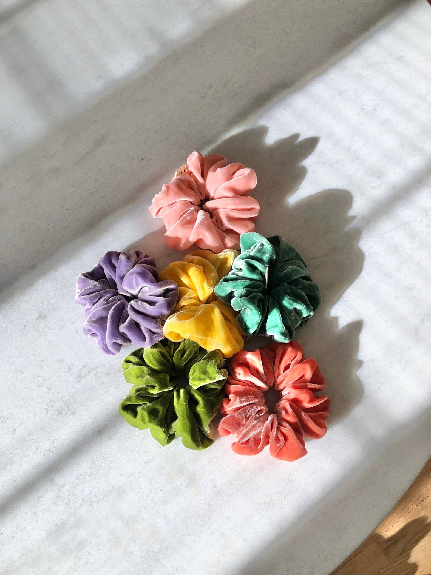 Silk Velvet Scrunchies | Sakura
