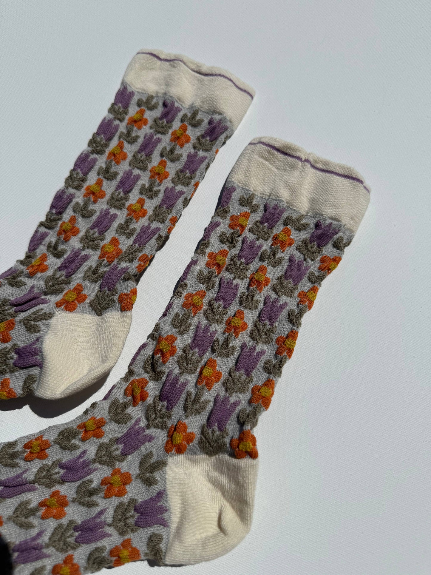 Socks | Tulips Violet