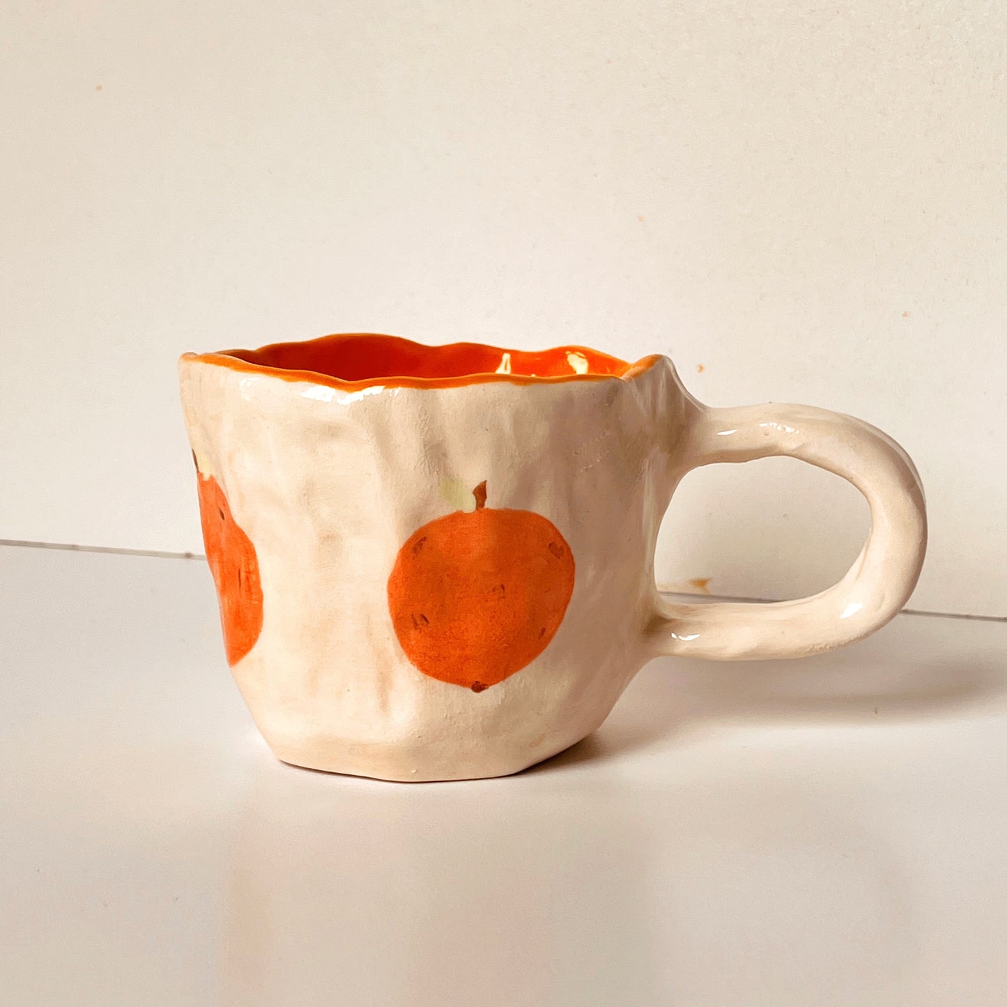 Owl Flowers | Orange Mug