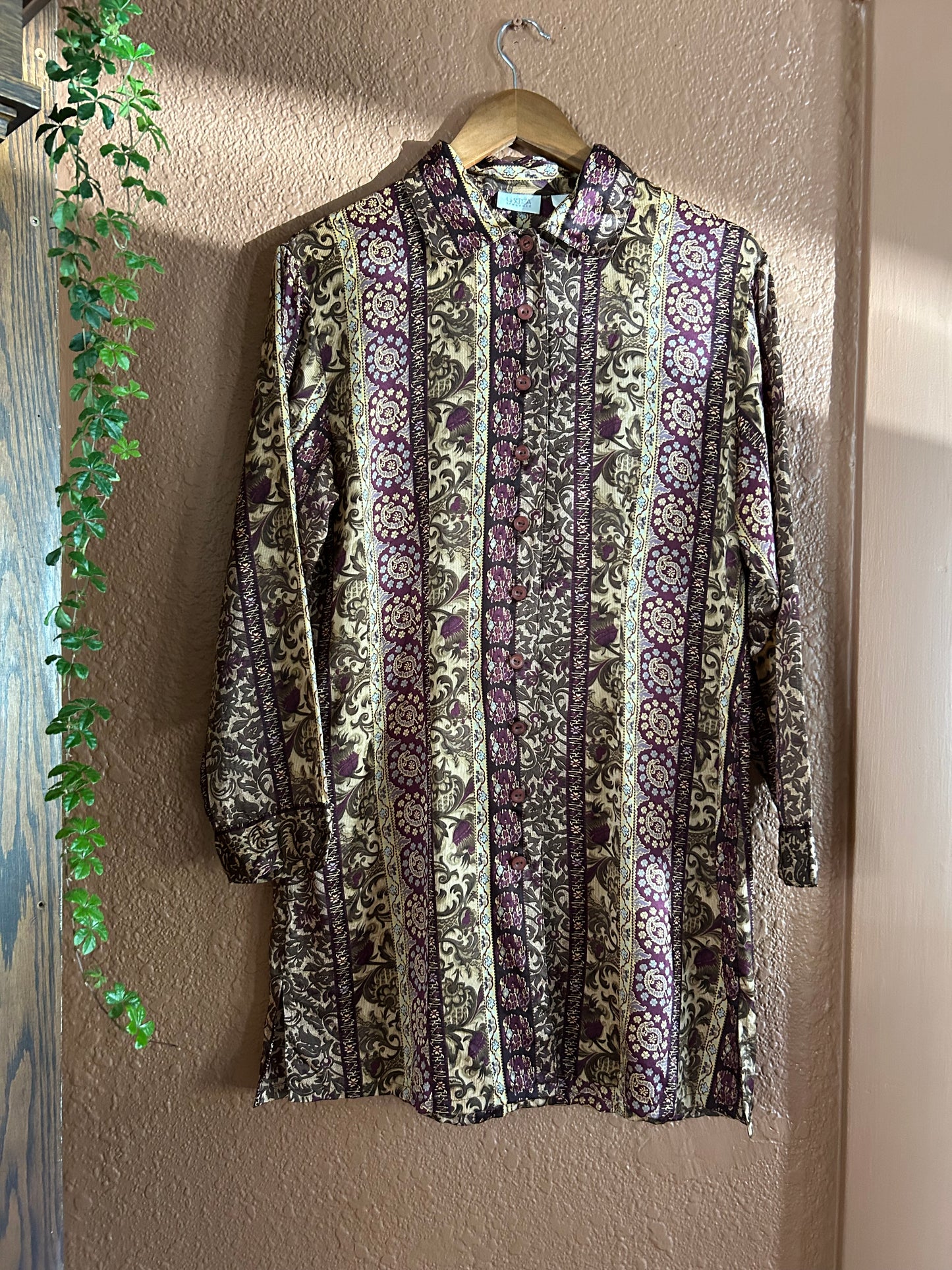 Preloved | Silk Button Up Tunic