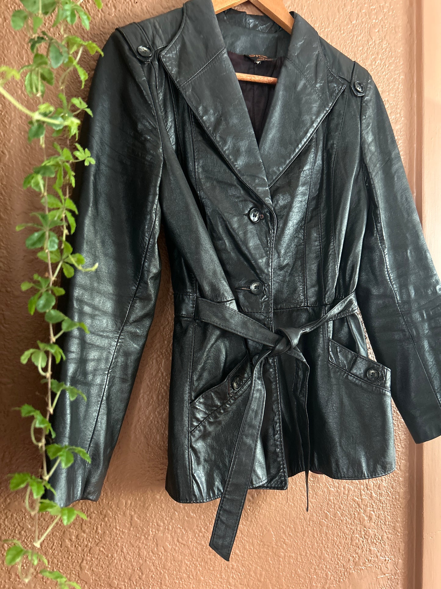 Vintage | Black Leather Jacket