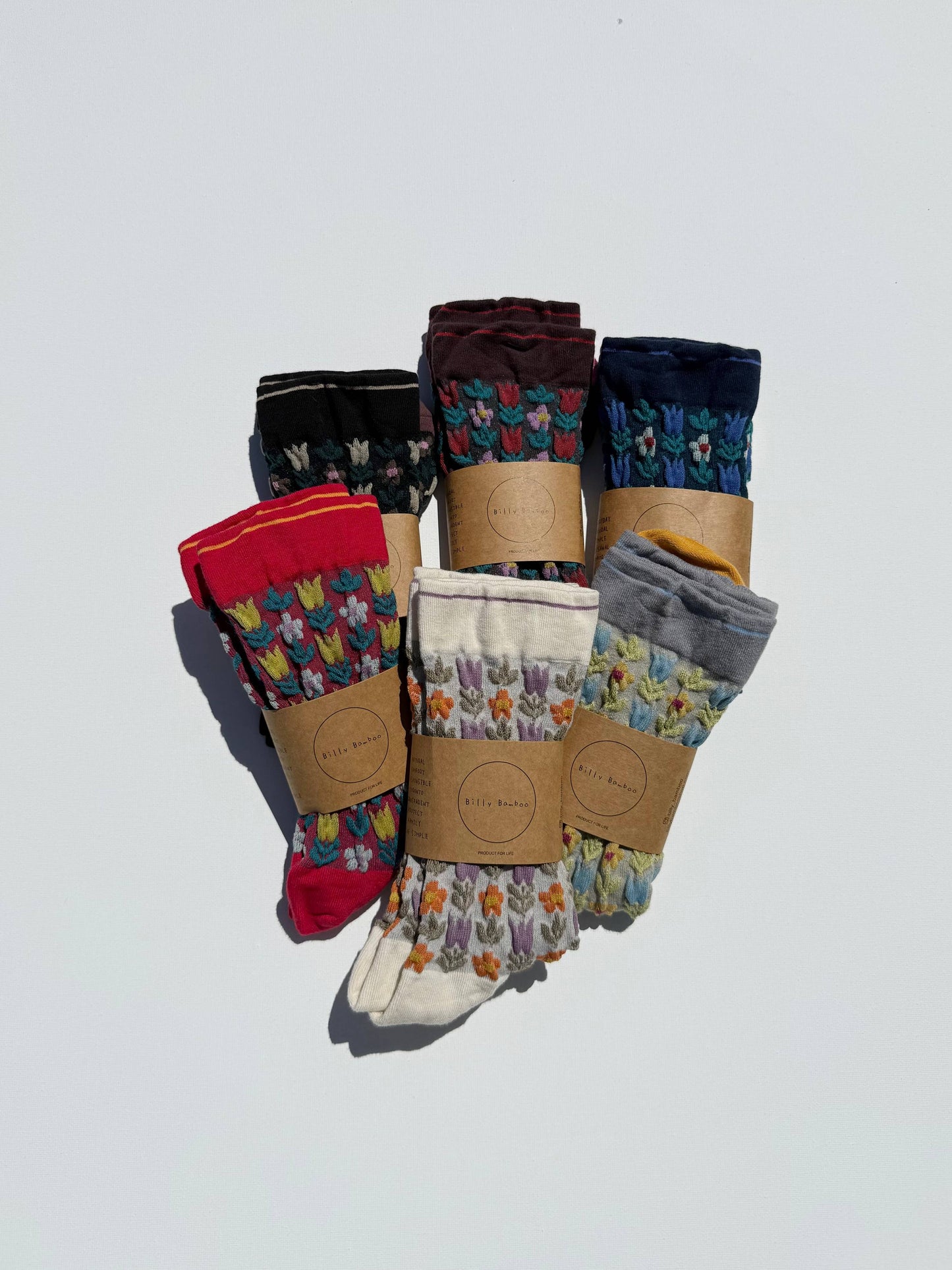 Socks | Tulips Navy