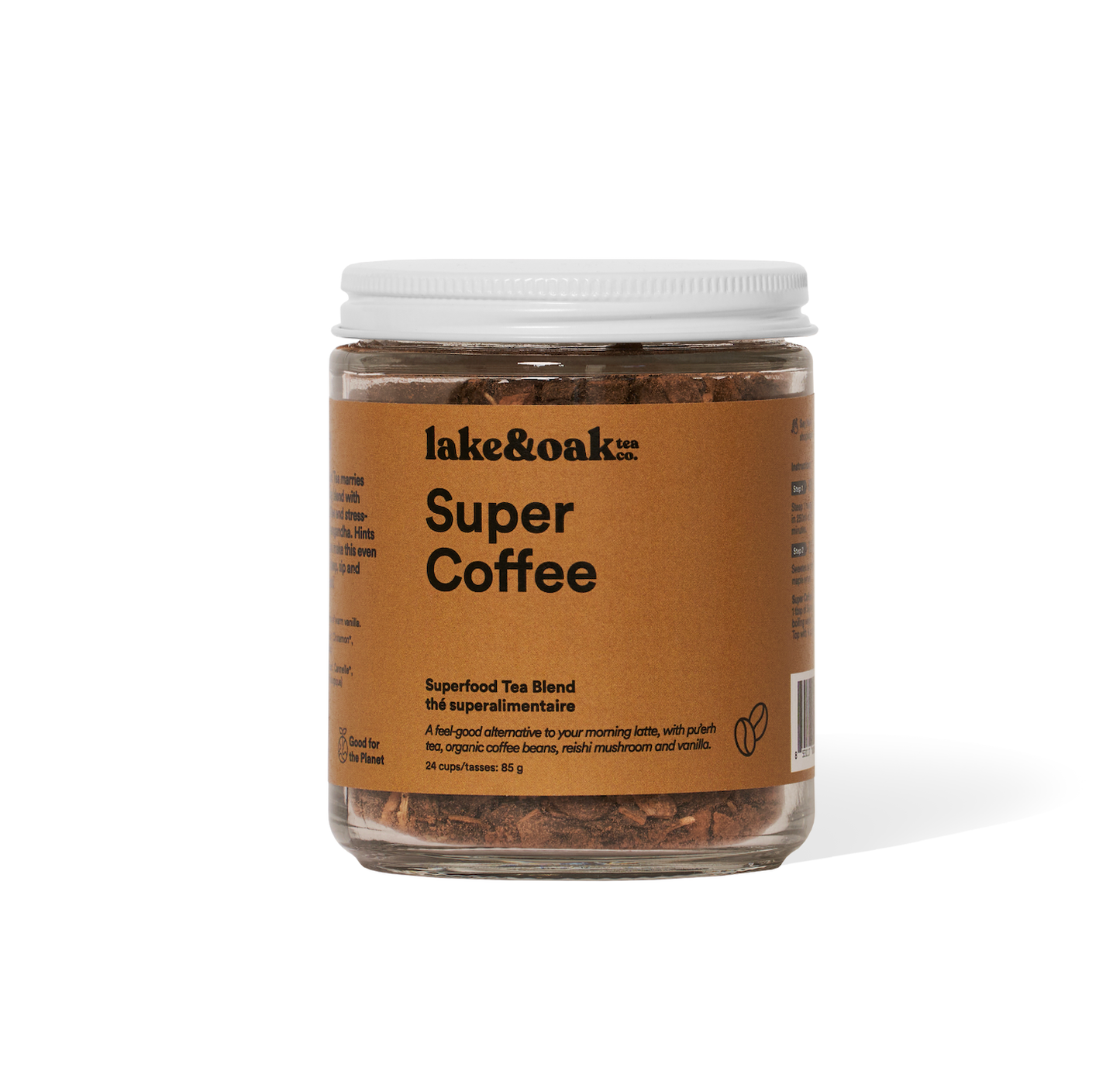 Super Coffee -  Superfood Tea Blend: Retail Glass Jar