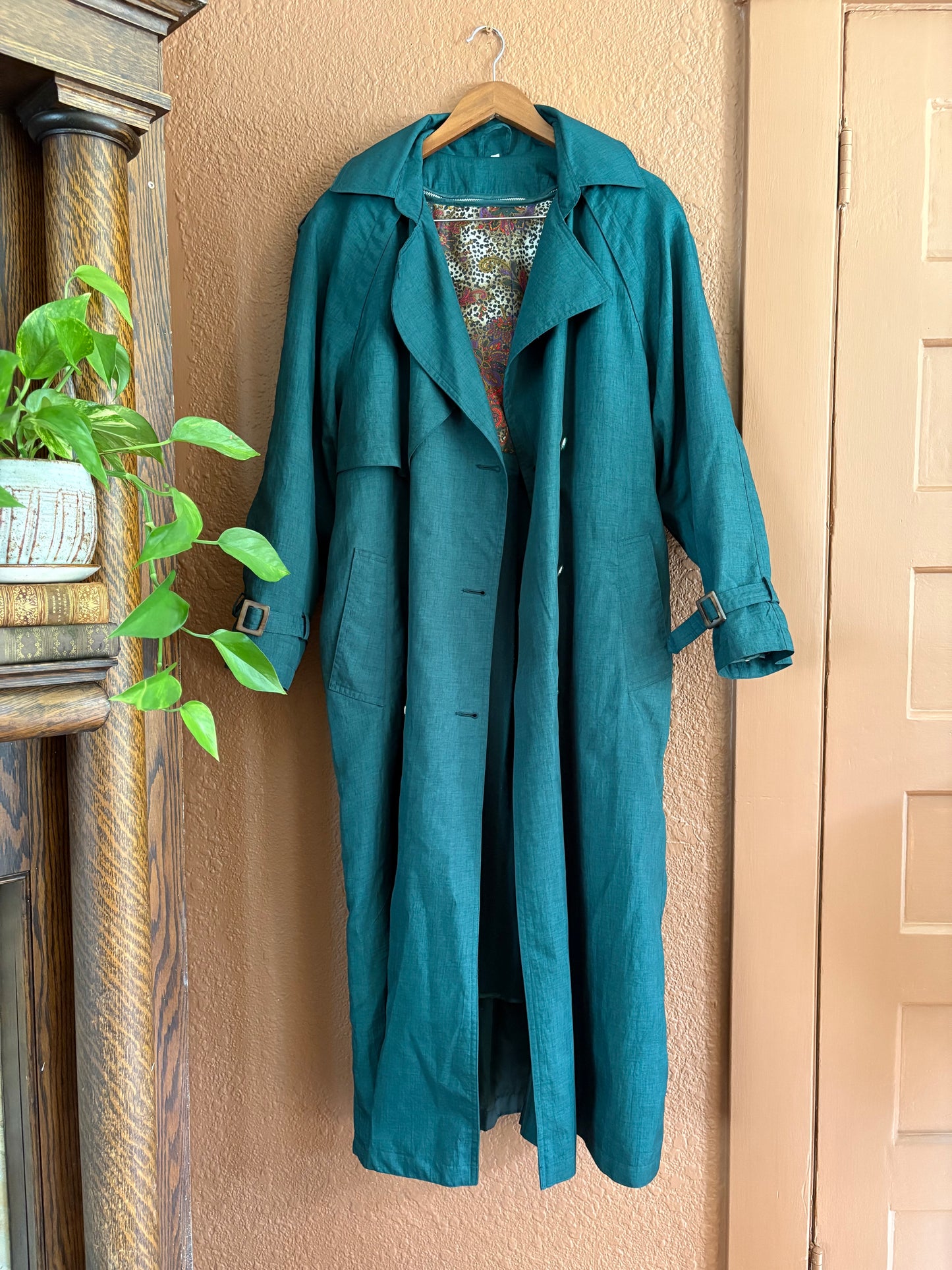 Vintage | Trench Emerald Green