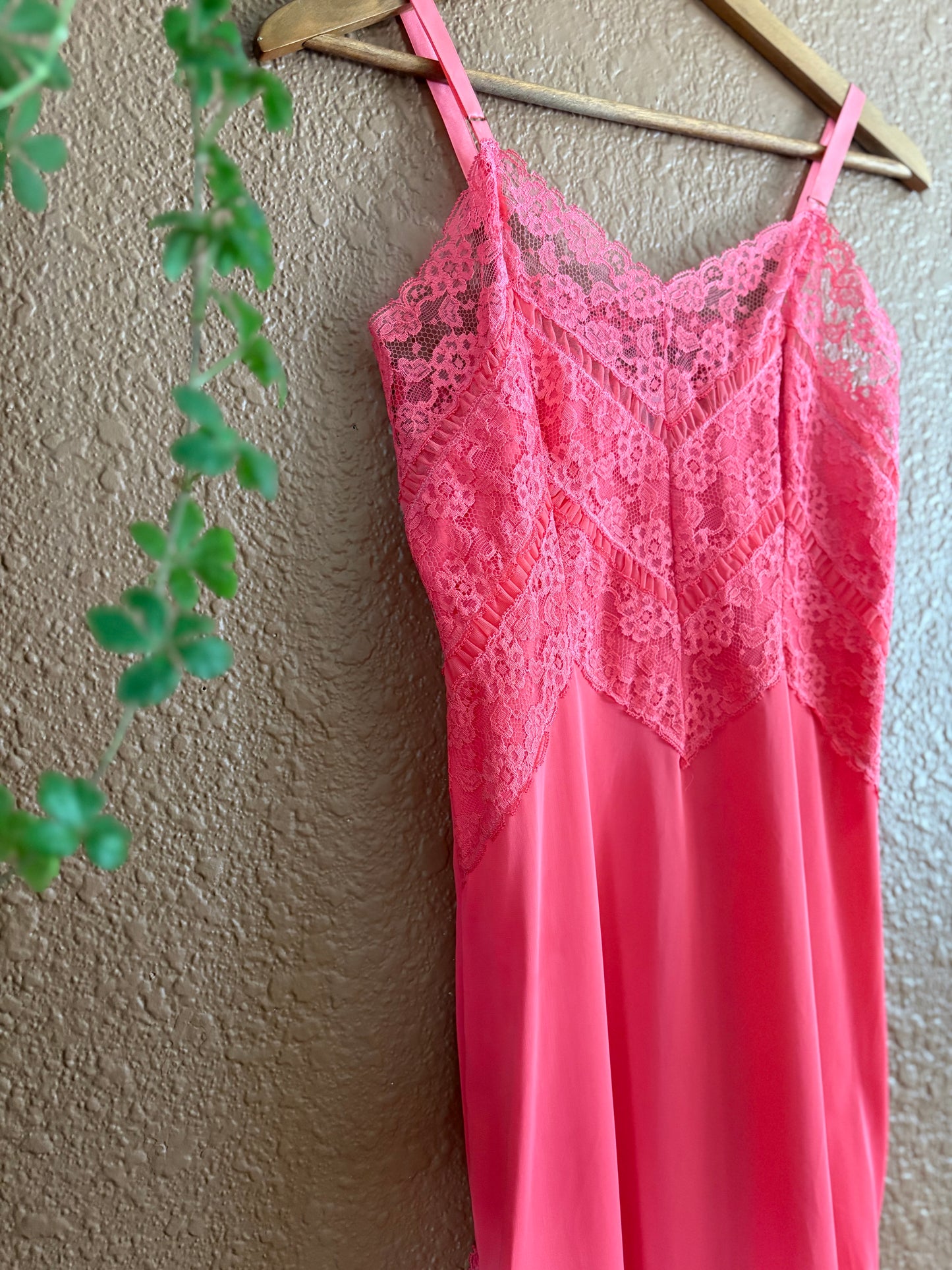 Vintage | Hot Pink Slip Dress