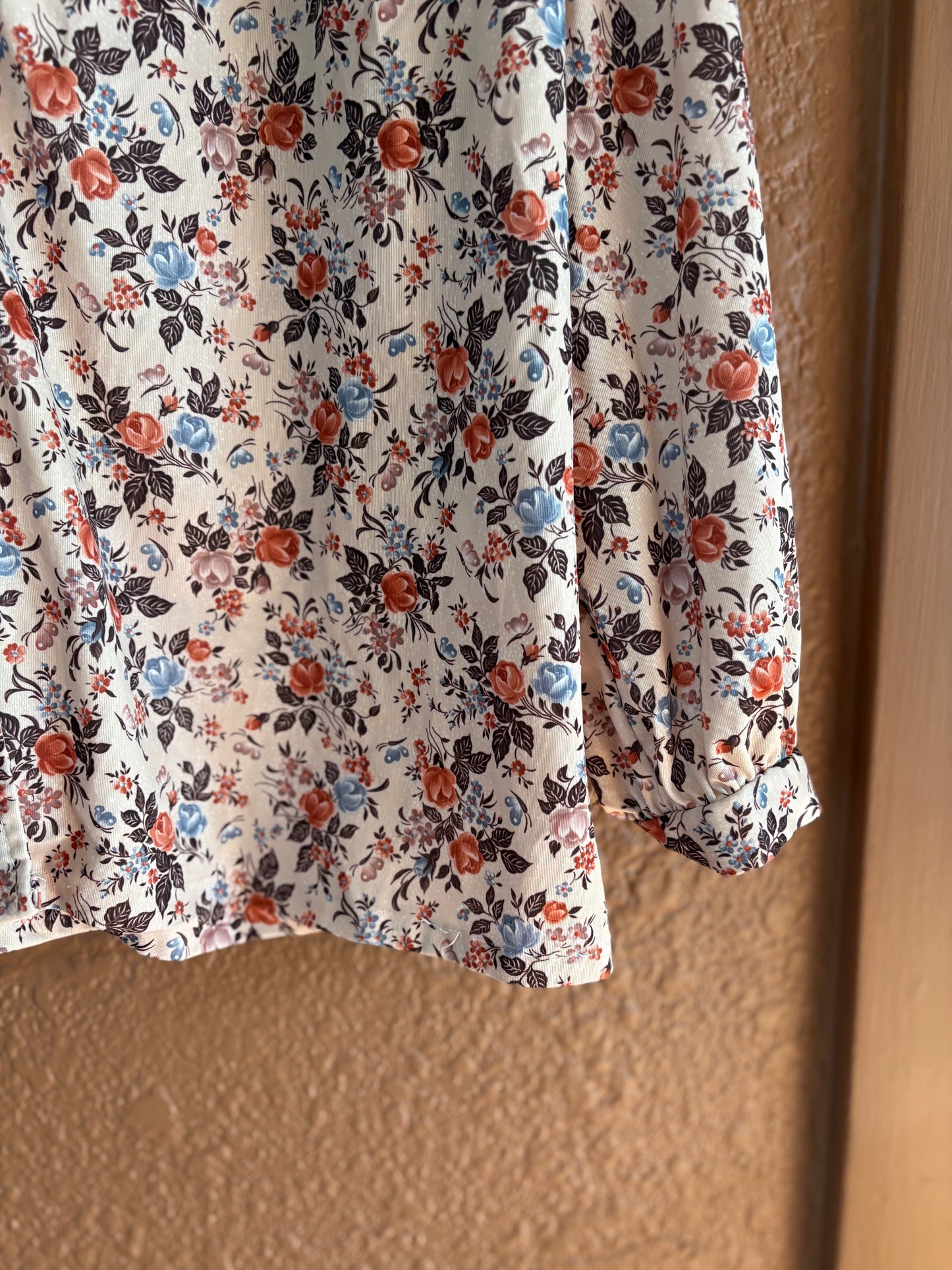 Vintage |  Fall Floral Blouse