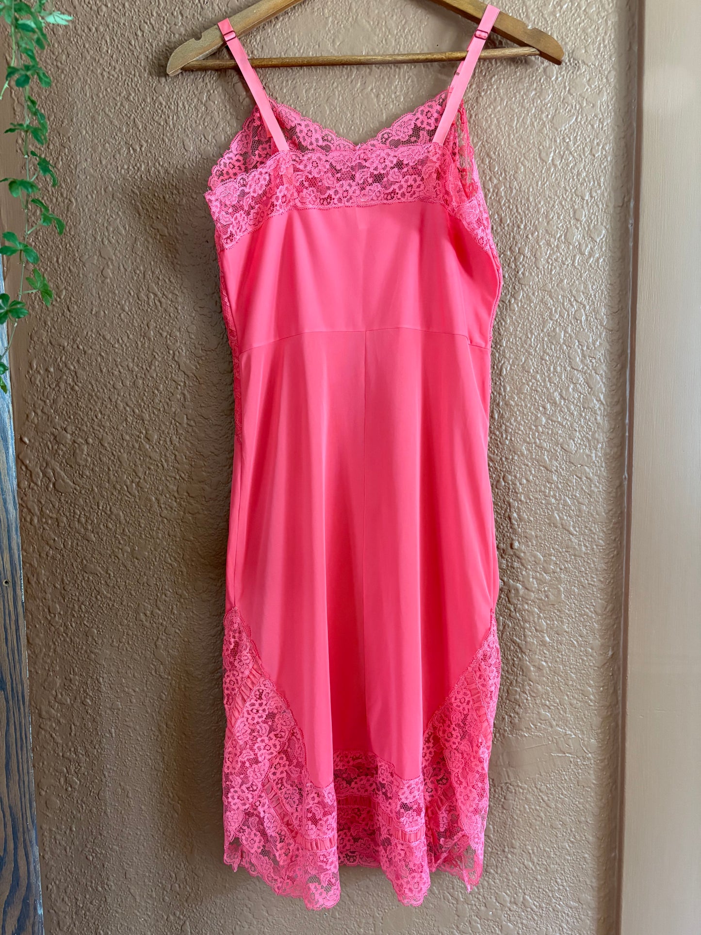 Vintage | Hot Pink Slip Dress