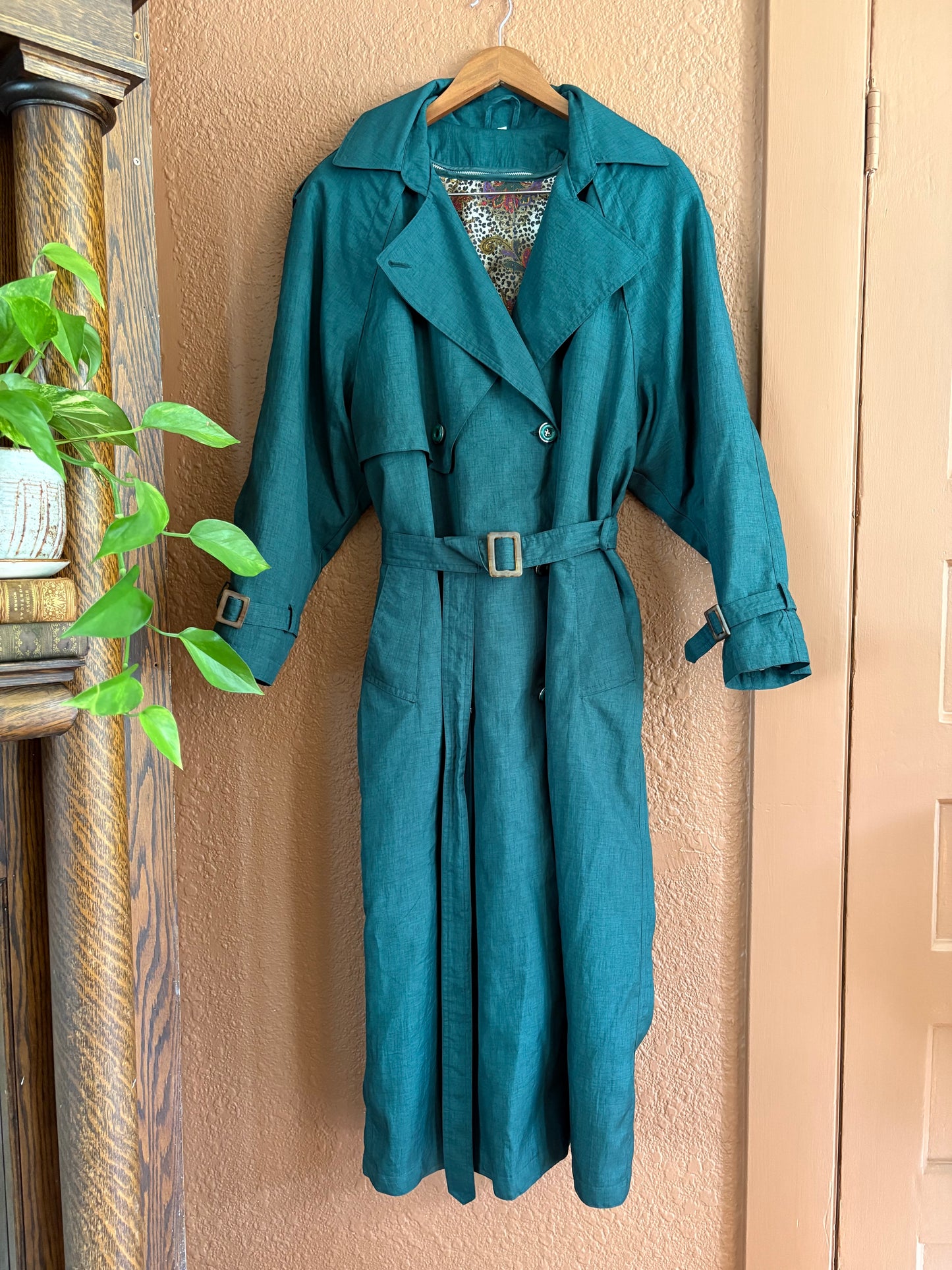 Vintage | Trench Emerald Green
