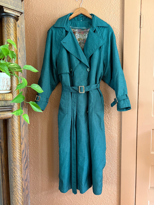 Vintage | Trench Emerald Green