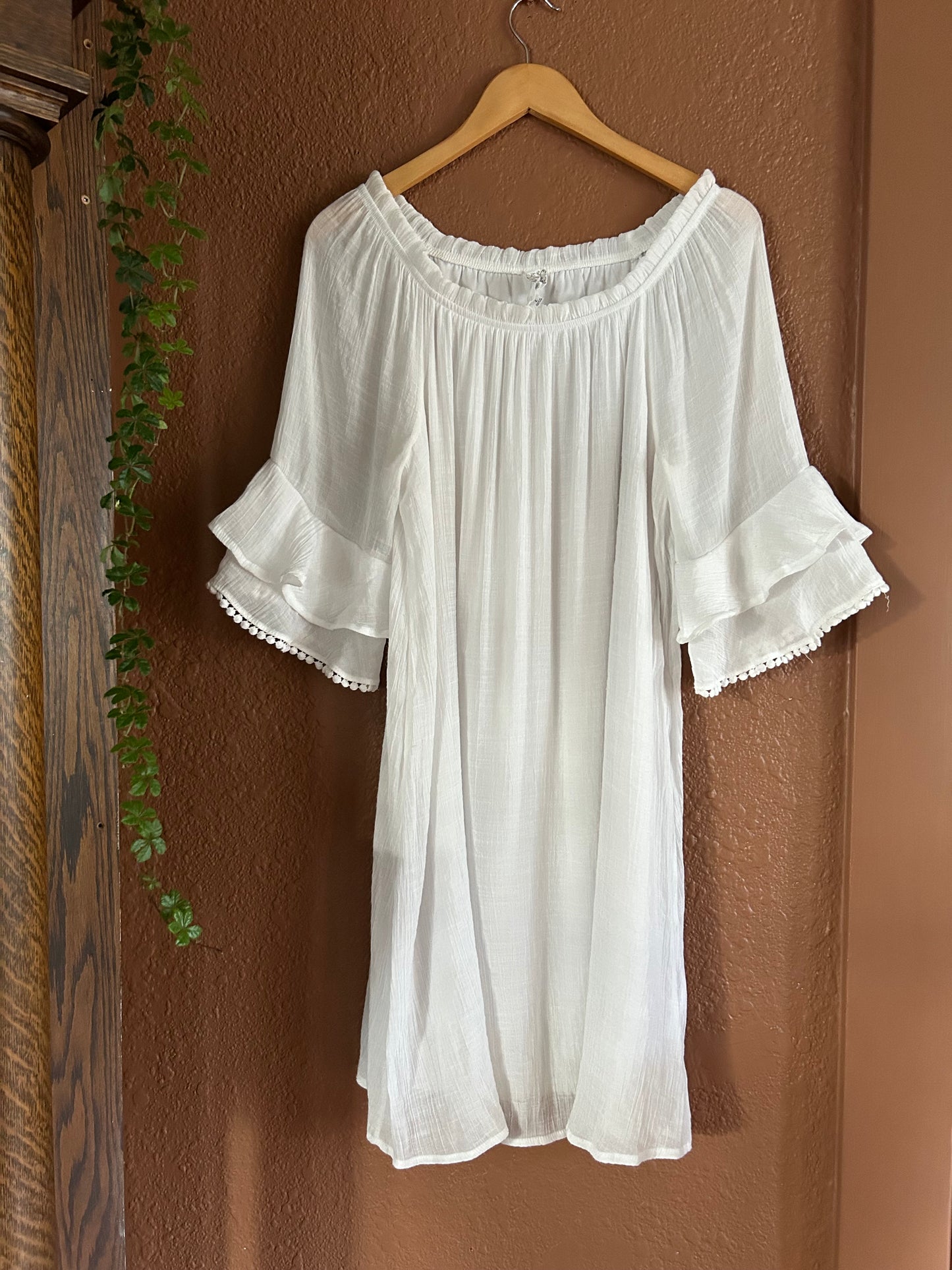 Preloved | Boho Dress Tiered Sleeve