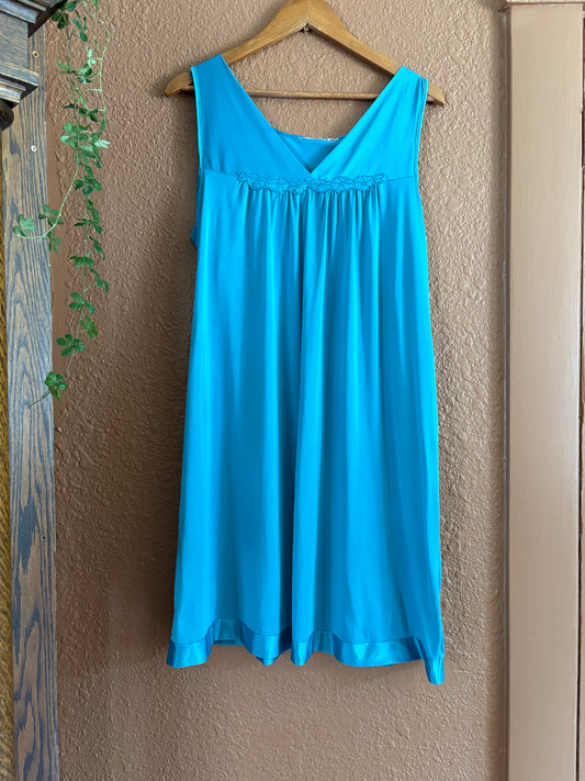 Vintage |  Blue Slip Dress