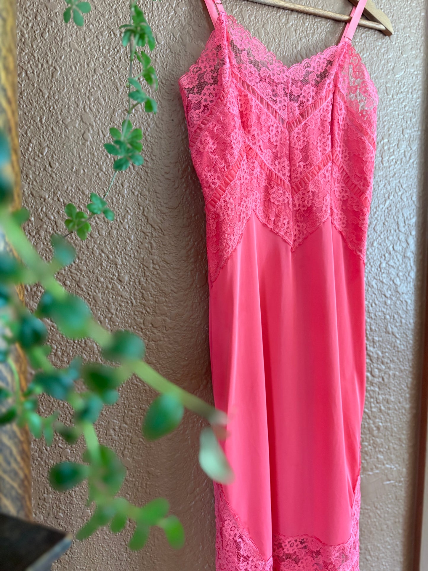 Vintage | Hot Pink Slip Dress