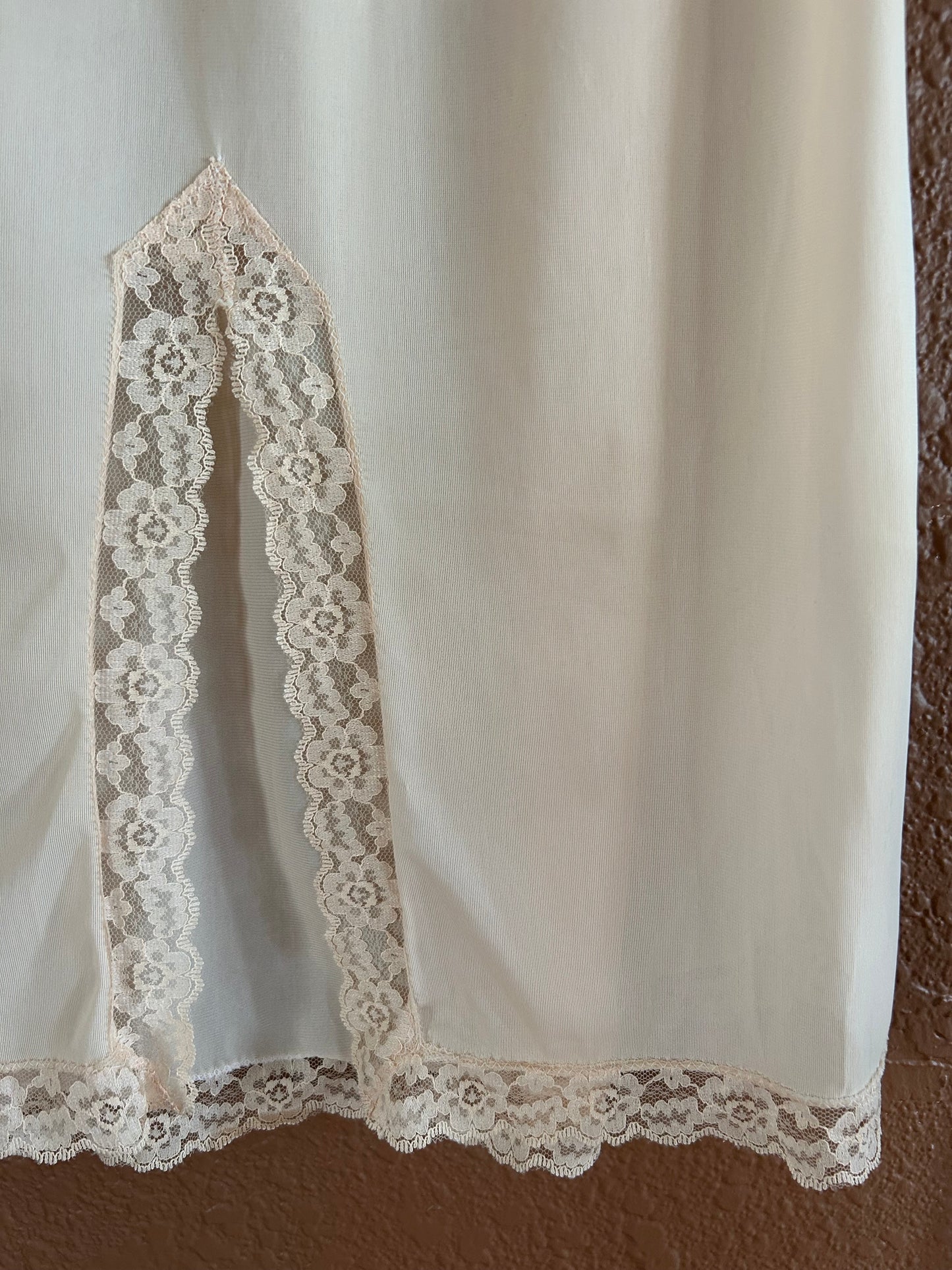 Vintage | Taupe Slip Skirt