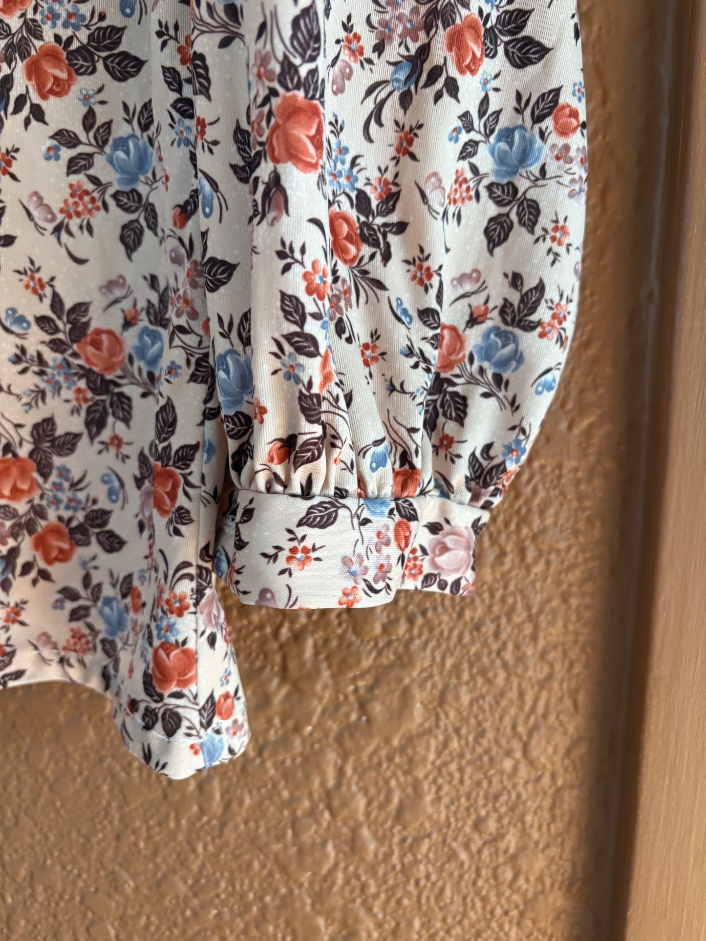 Vintage |  Fall Floral Blouse