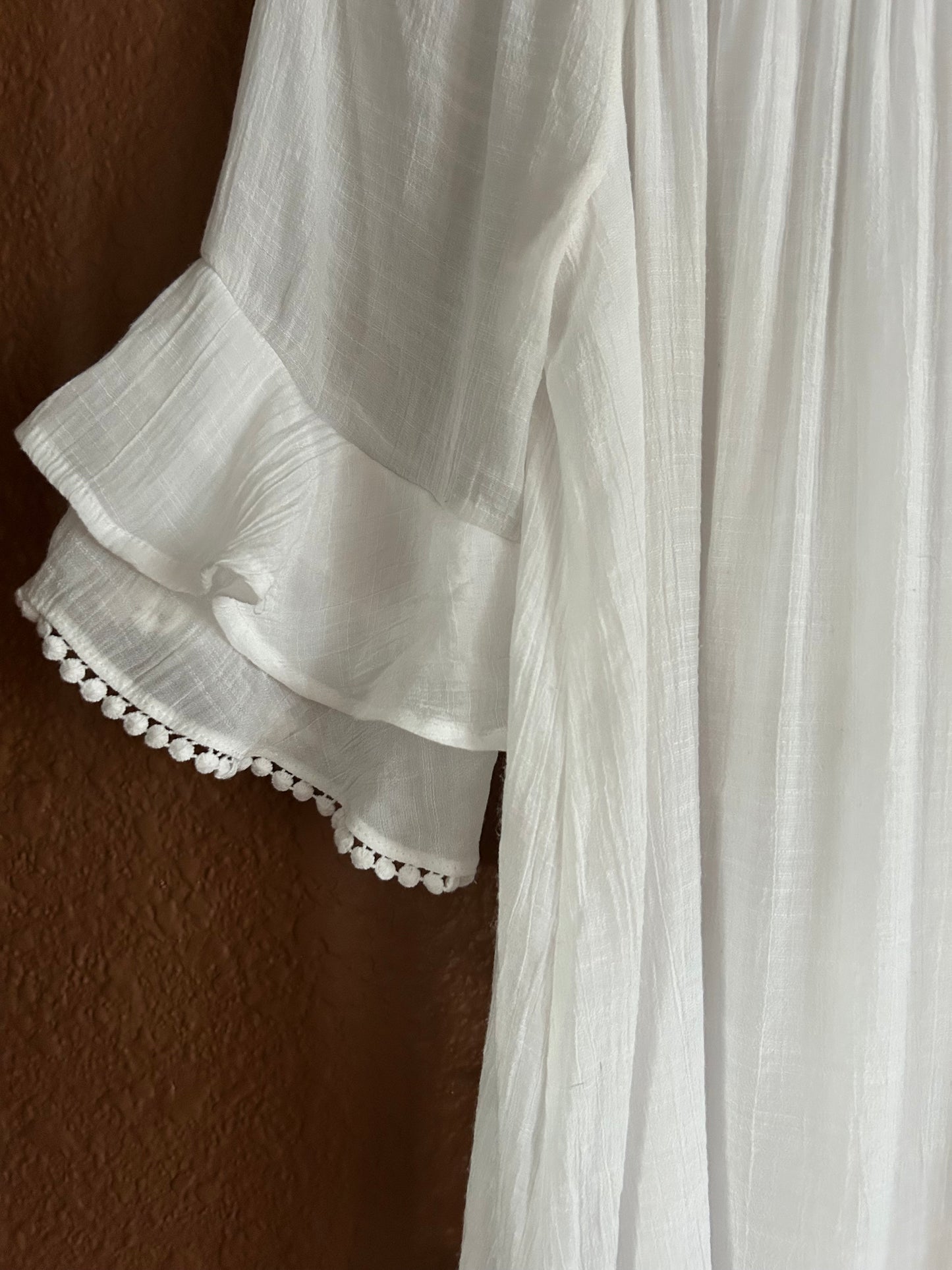 Preloved | Boho Dress Tiered Sleeve
