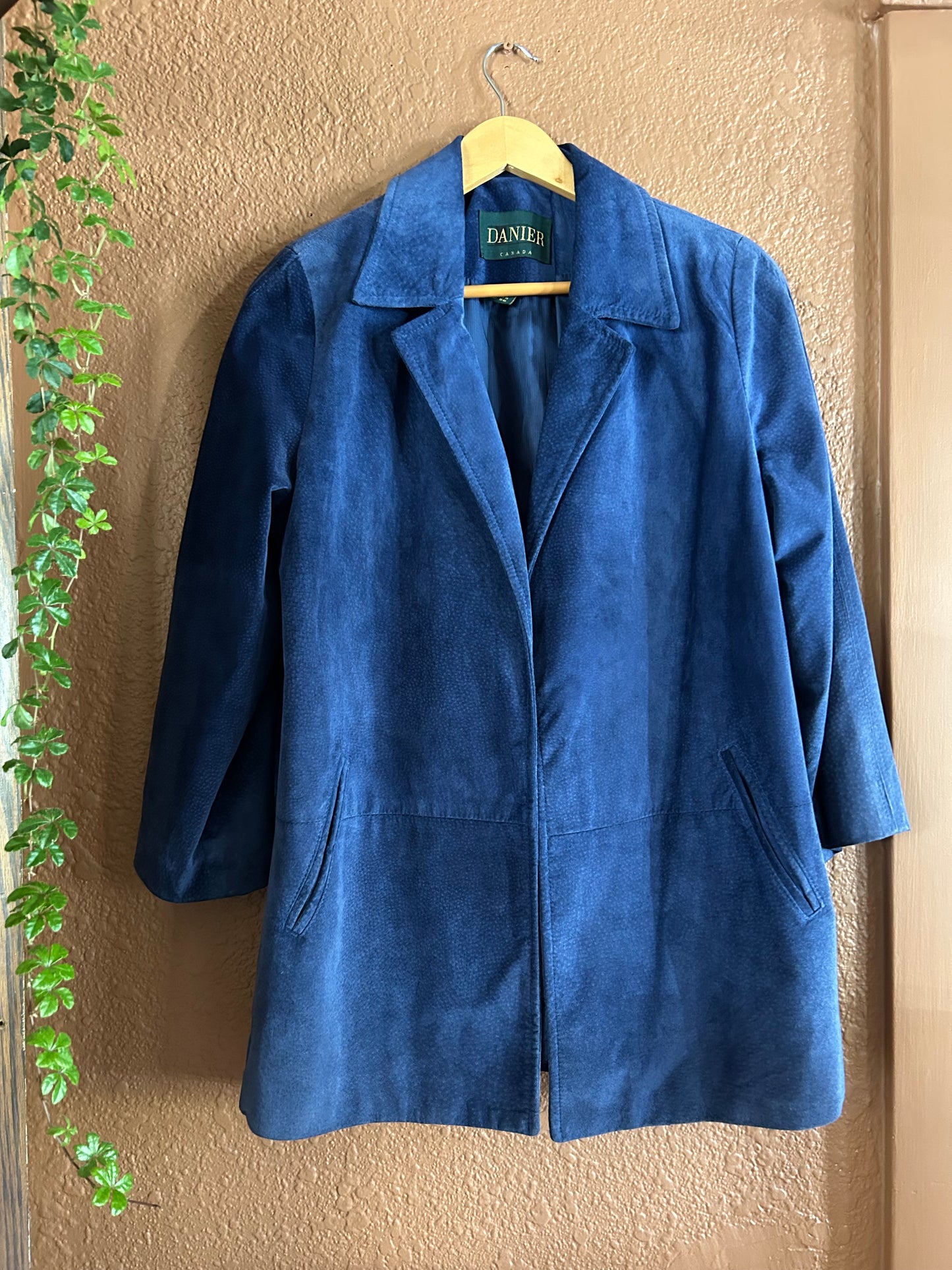 Vintage | Blue Suede Blazer