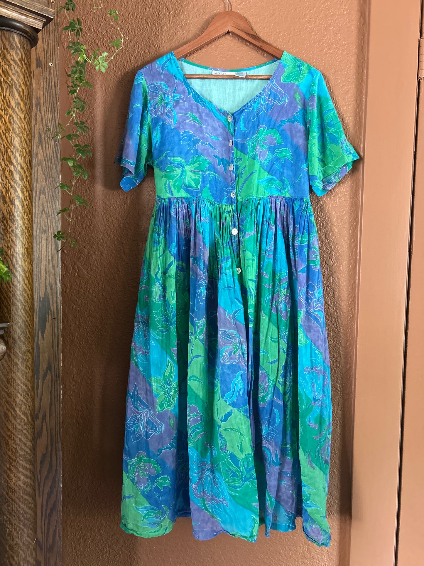 Vintage | Floral Button Up Dress