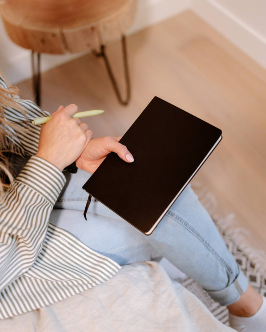 Vegan Leather Notebooks: Black