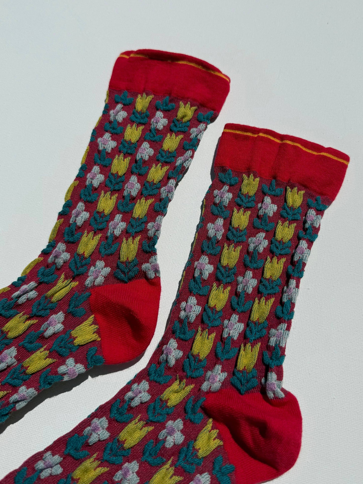 Socks | Tulips Gray