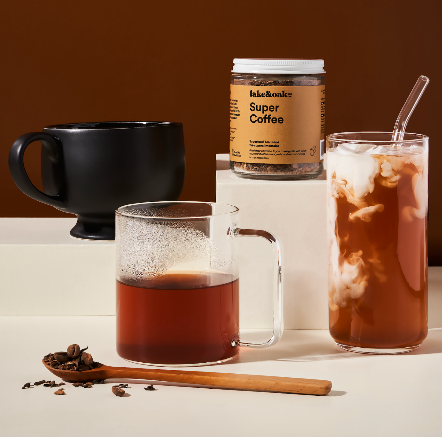 Super Coffee -  Superfood Tea Blend: Retail Glass Jar