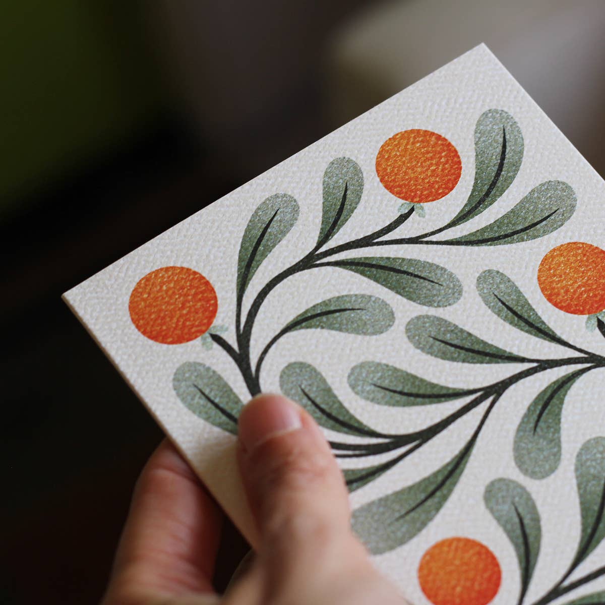 Oranges Floral Greeting Card | Everyday Card | Nature