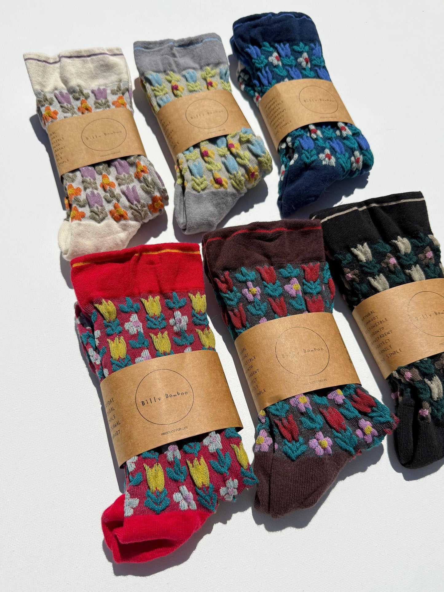 Socks | Tulips Navy