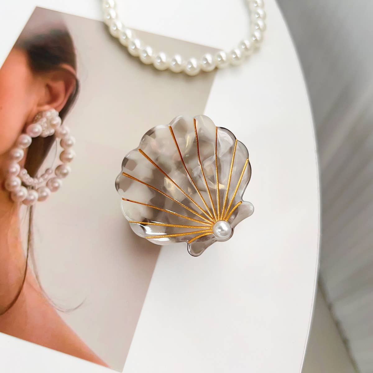 Hair Claw Clip | Shell Coffee Tortoiseshell