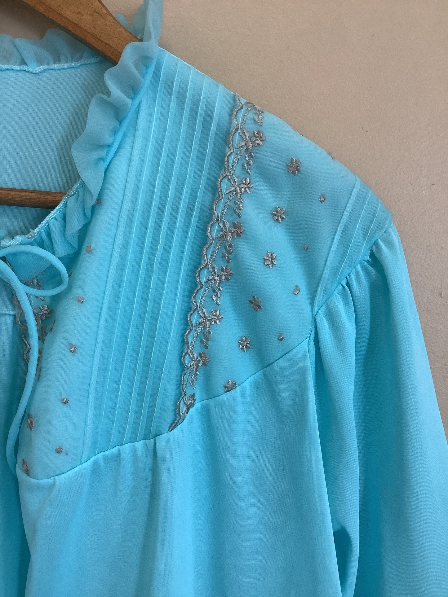 Vintage  |  Blue Frill Collar