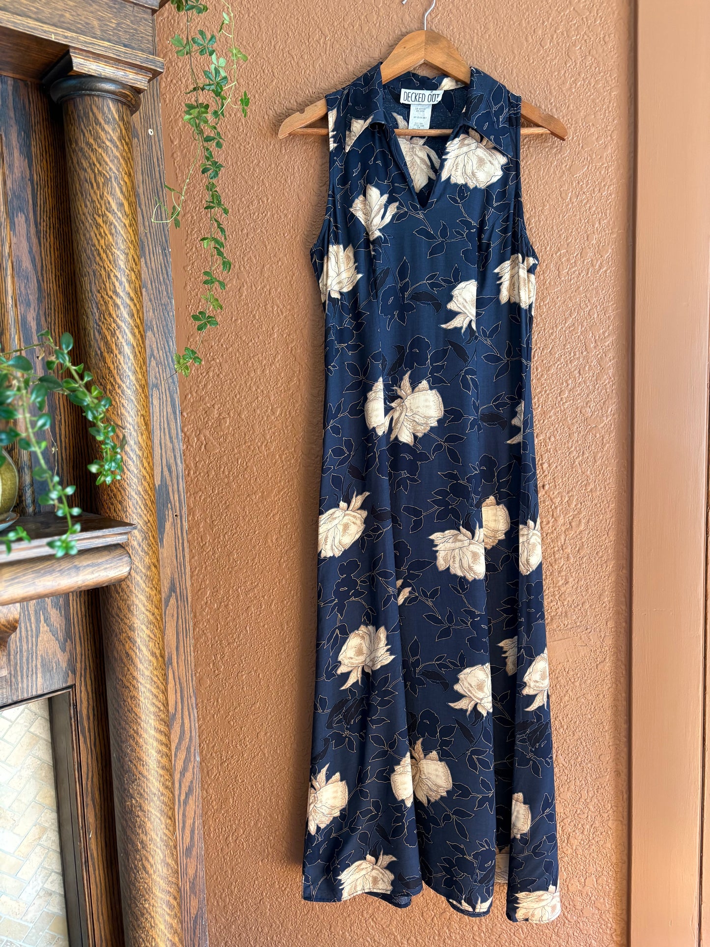 Vintage |  Navy Collared Dress