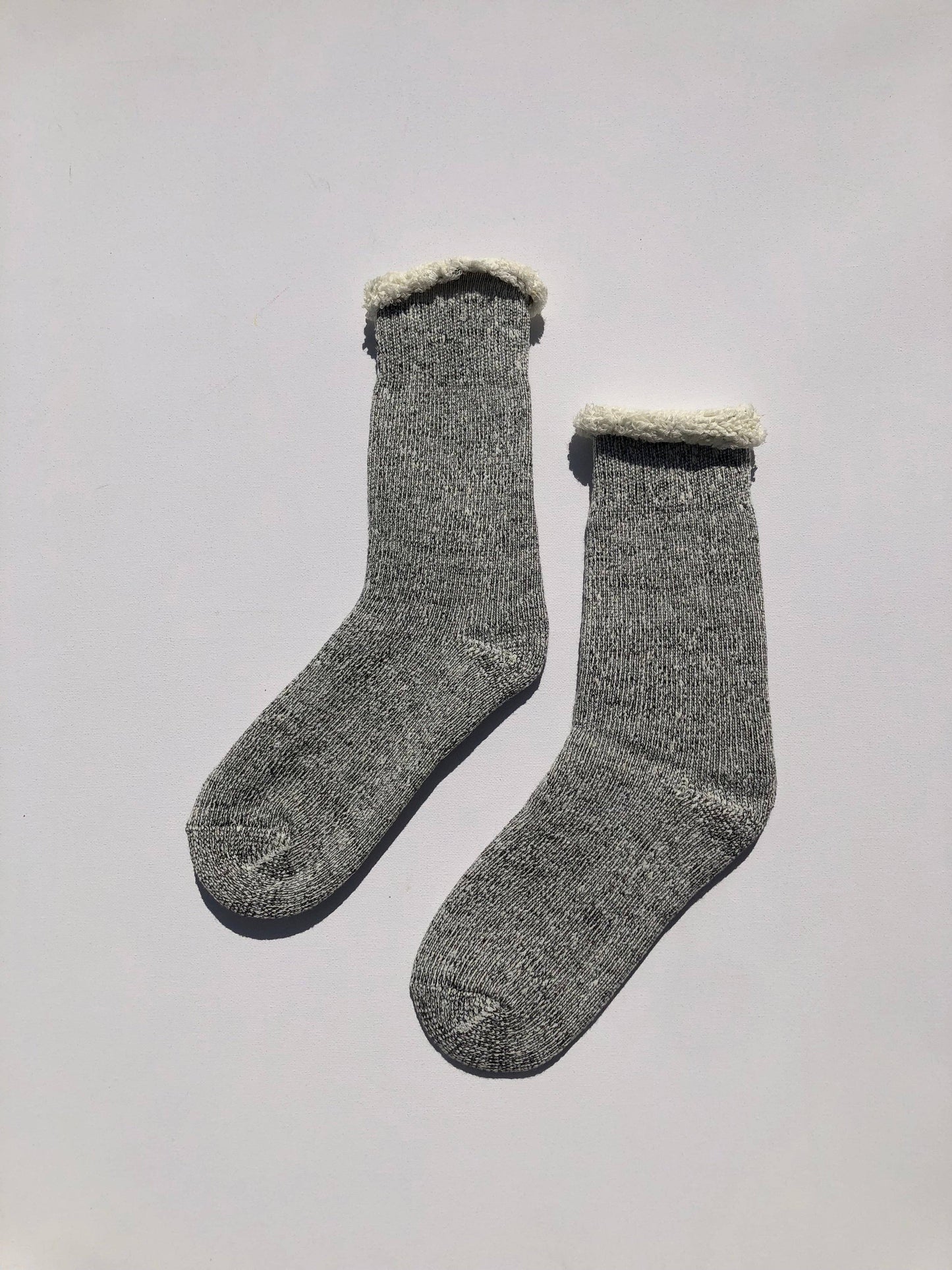 SUPER TERRY LOOP SOCKS: Rock / Women’s 7.5 - 10.5, Men’s 7 - 11.5