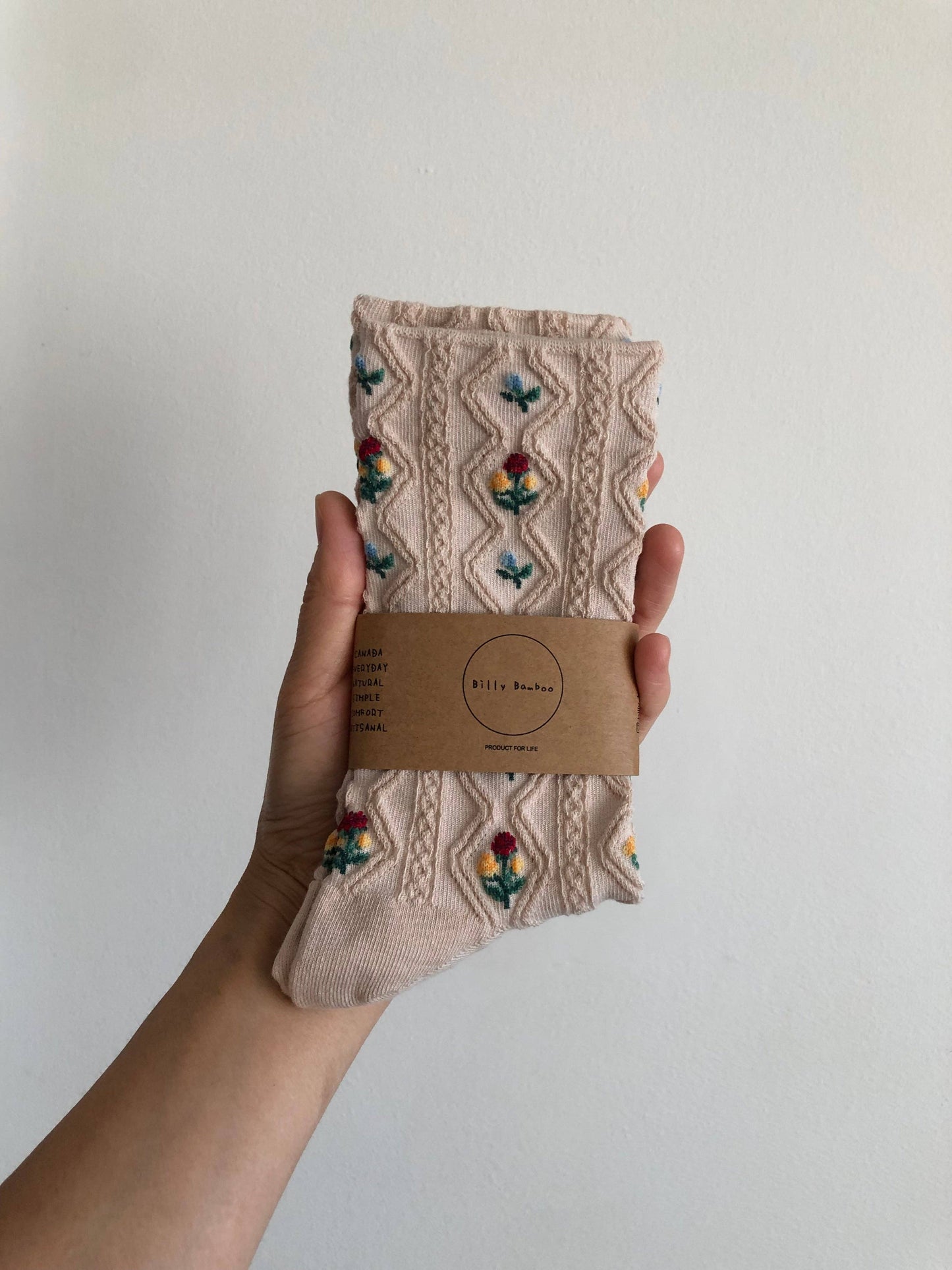 Socks | Rose Garden White