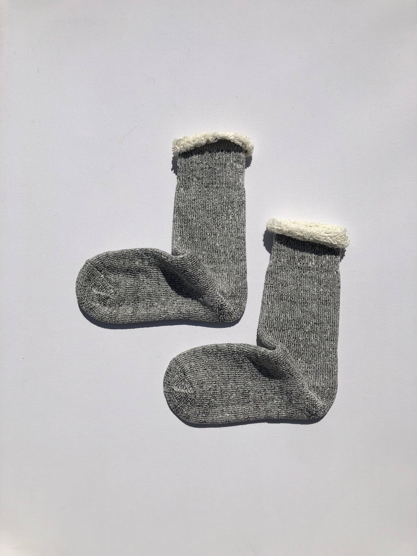 SUPER TERRY LOOP SOCKS: Rock / Women’s 7.5 - 10.5, Men’s 7 - 11.5