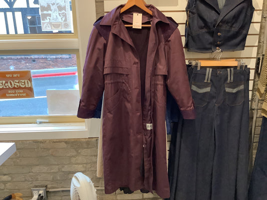 Preloved | Long Purple Trench Jacket