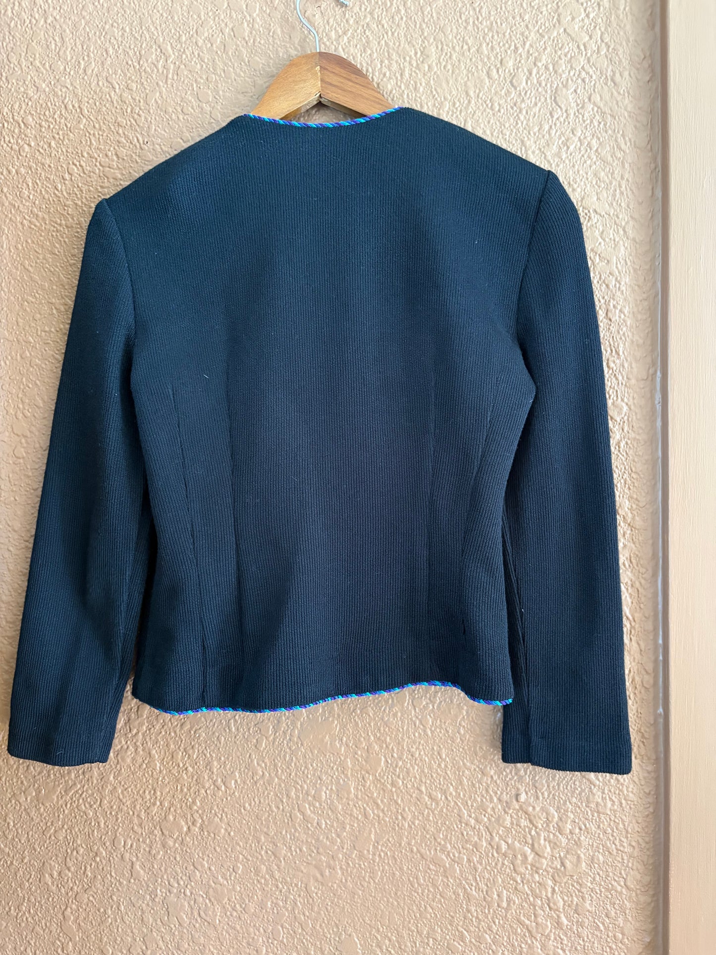 Vintage |  Knit Embroidered Button Up