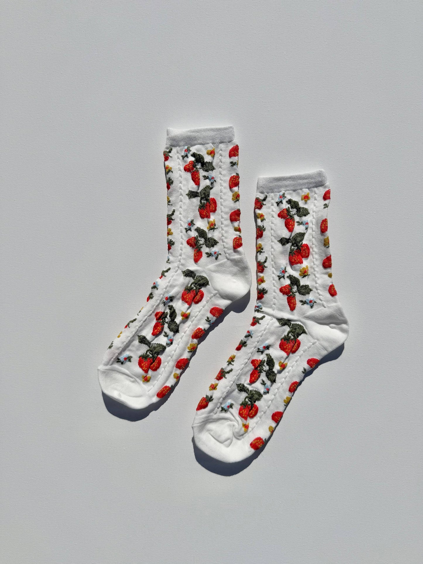Socks | Strawberries Red coral