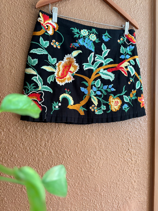 Preloved |  Embroidered Skirt