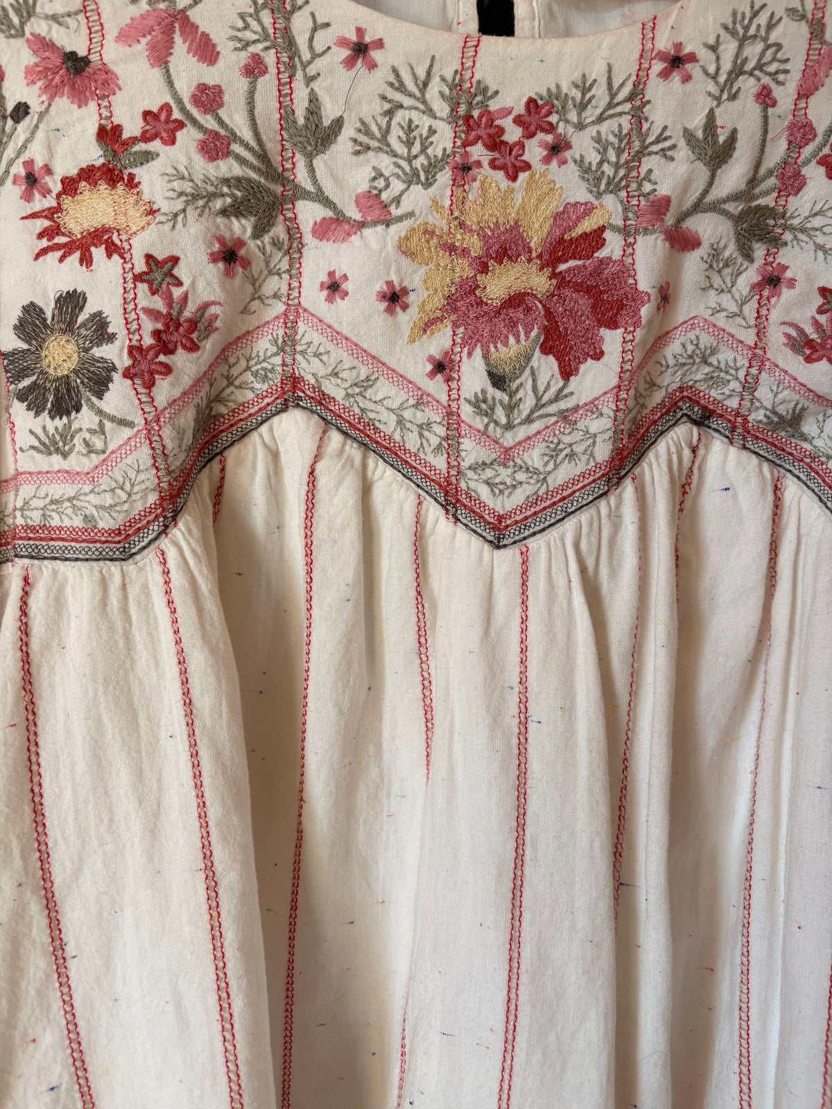 Bell Sleeve Embroidered Top