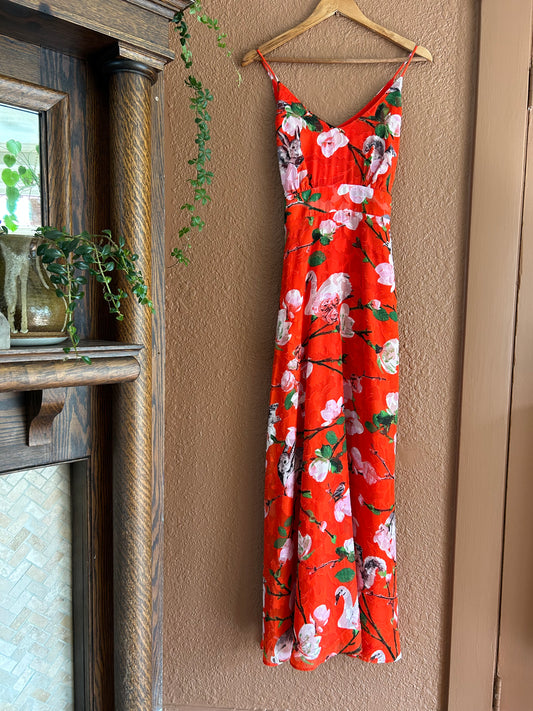 Preloved | Red Swan Dress