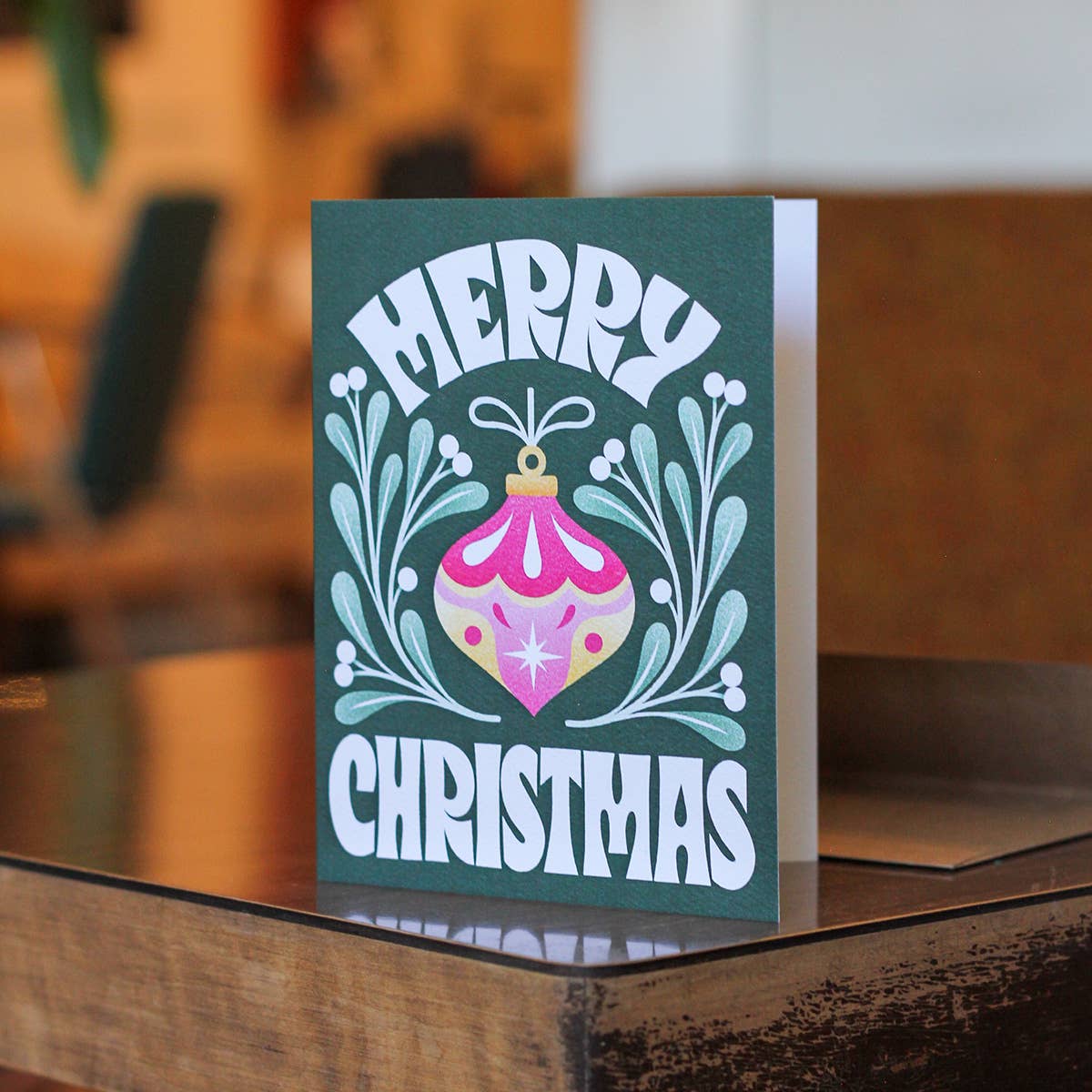 Merry Christmas Greeting Card | Holiday Card | Ornament