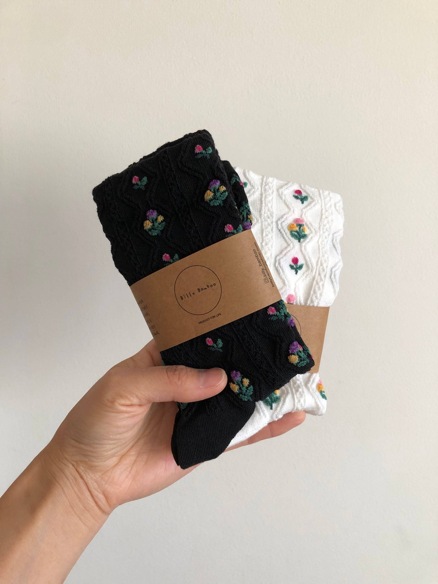 Socks | Rose Garden White