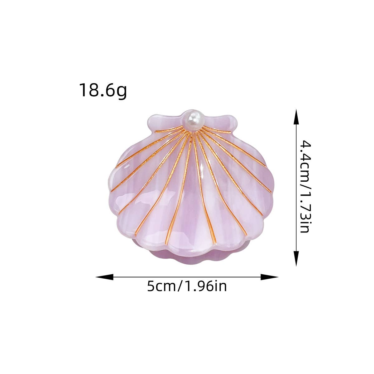 Hair Claw Clip | Shell Sky Blue