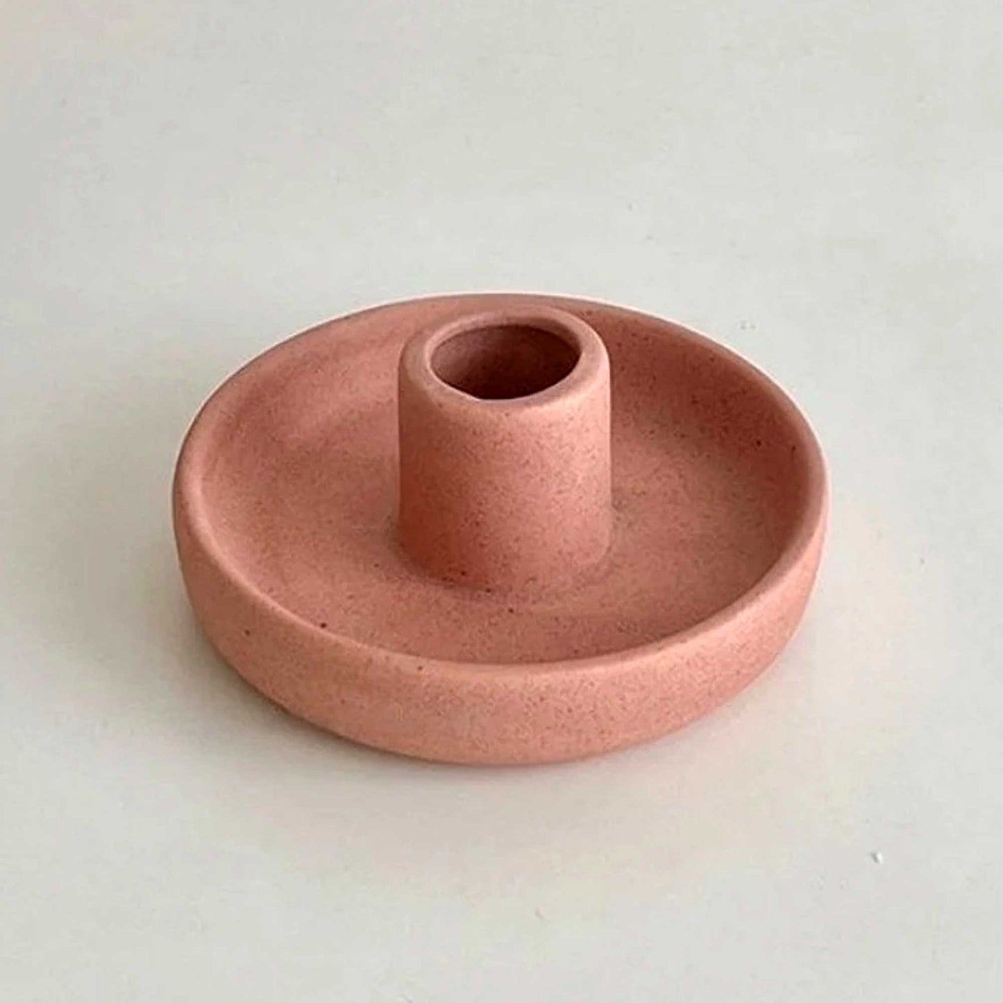 Nordic - Hygge style Ceramic Candlestick Holder: Blue